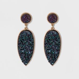 Sugarfix Druzy Drop Earrings